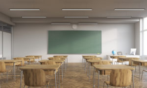 Schools with empty classroom