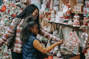 Mom and daughter improve Situational Awareness while Shopping in the Holiday Hustle and Bustle